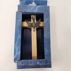 Autom Hand Crafted 6" Wood Wall Cross Inspirational Religious Catholic NEW